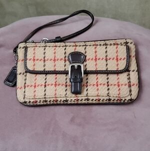 Coach wool wallet clutch Y2K